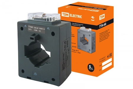 TDM ELECTRIC SQ1101-0125 Трансформатор тока измерительный ТТН  60/1000/5-10VA/0,5 TDM